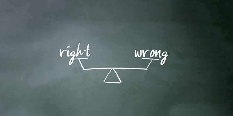 Discipline, self-discipline, do what’s right, right and wrong, ethics, morality, right and wrong examples, how to determine what is right and wrong, self-control, free downloadable poster, Frank Sonnenberg